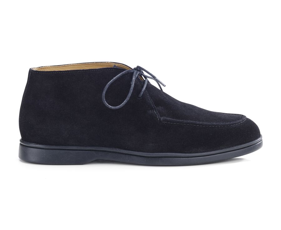 Bottines casual homme Velours Noir - SERENOA