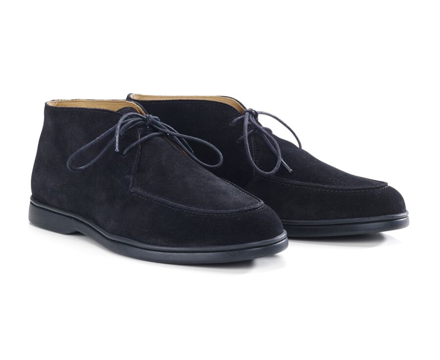 Bottines casual homme Velours Noir - SERENOA