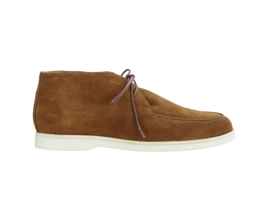Bottines casual homme Velours Chamois - SERENOA
