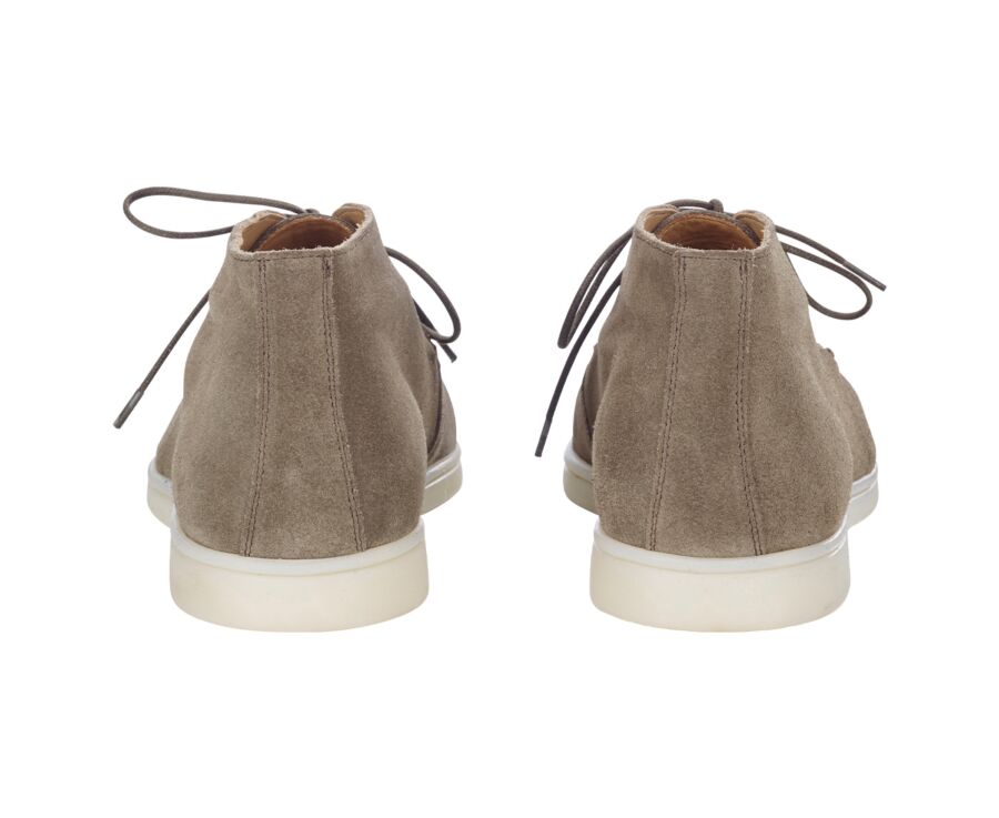 Bottines casual homme Velours Kaki - SERENOA