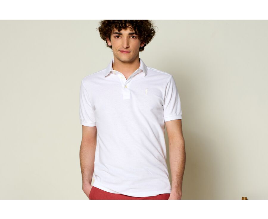 Polo homme Blanc - ADGER
