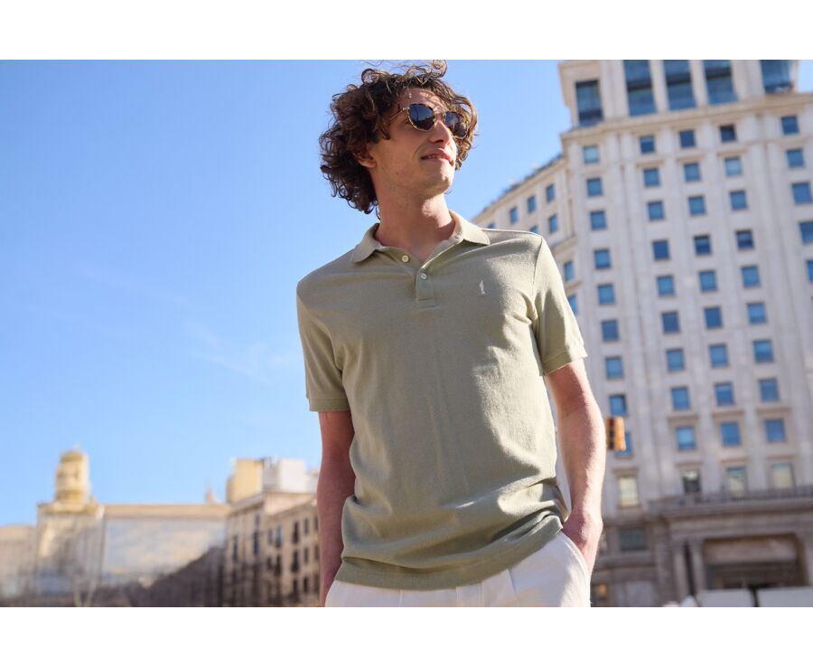 Polo homme Vert Tilleuil - ADGER