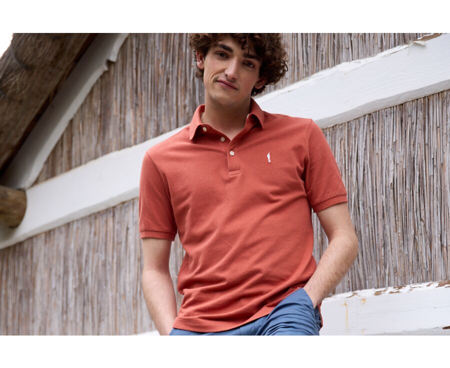 Polo homme Rouille - ADGER