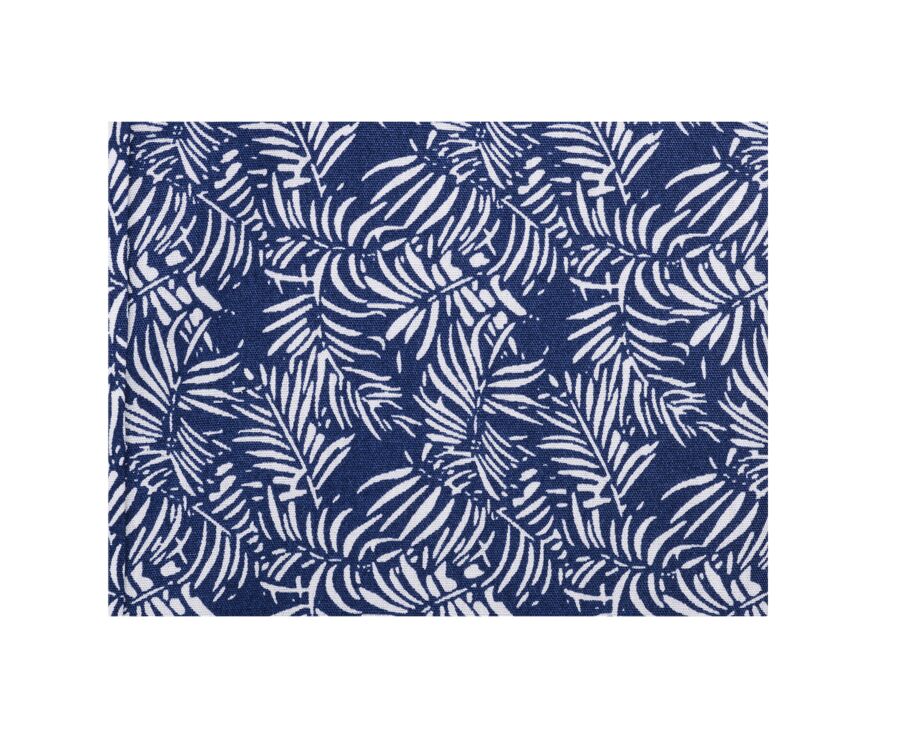 Chemise imprimée Navy et Blanche - Col français - BAPTISTIN