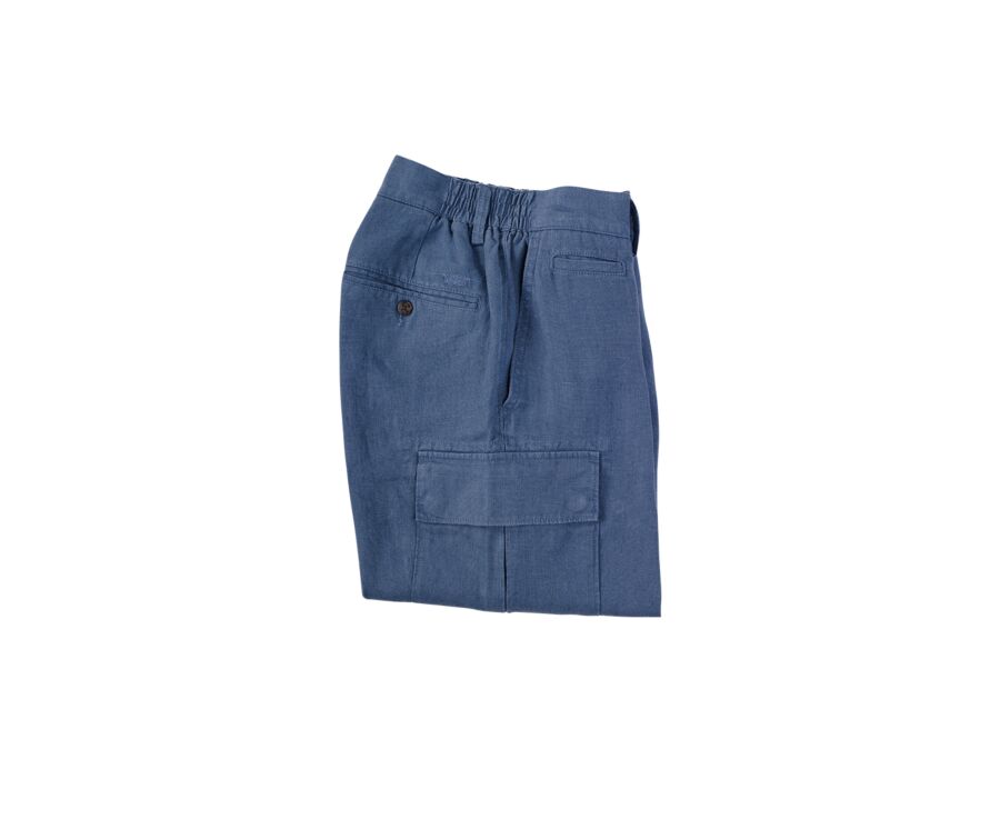 Bermuda cargo homme Bleu Orage - BORDEN