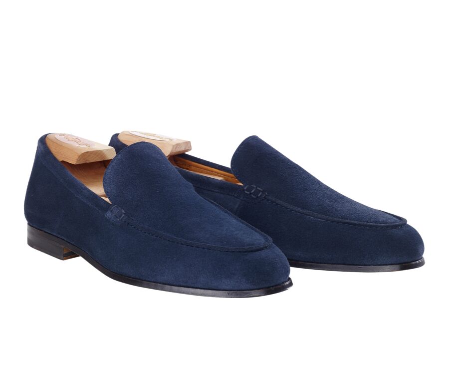 Mocassin homme Velours Navy - BACENO