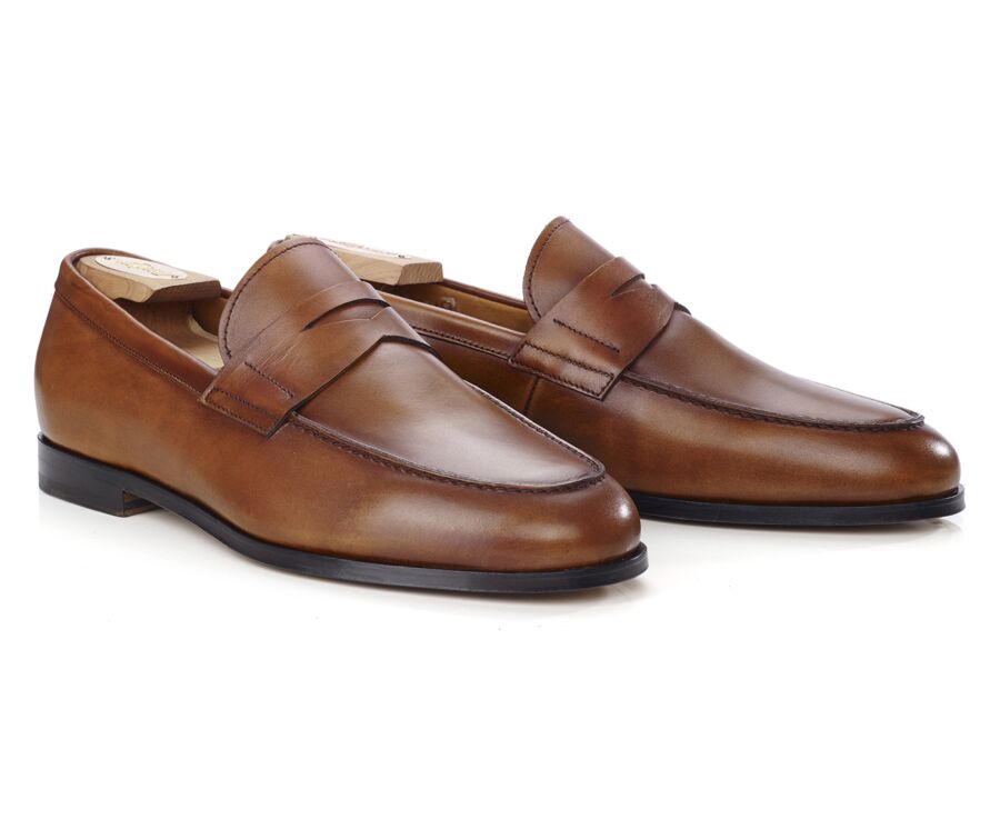 Mocassin homme Gold Patiné - DERYBROOK