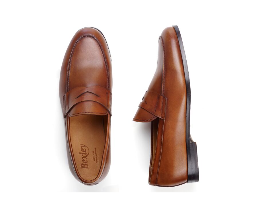 Mocassin homme Gold Patiné - DERYBROOK