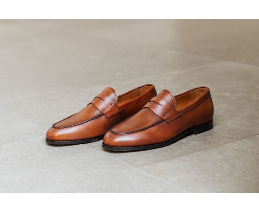 Mocassin homme Gold Patiné - DERYBROOK