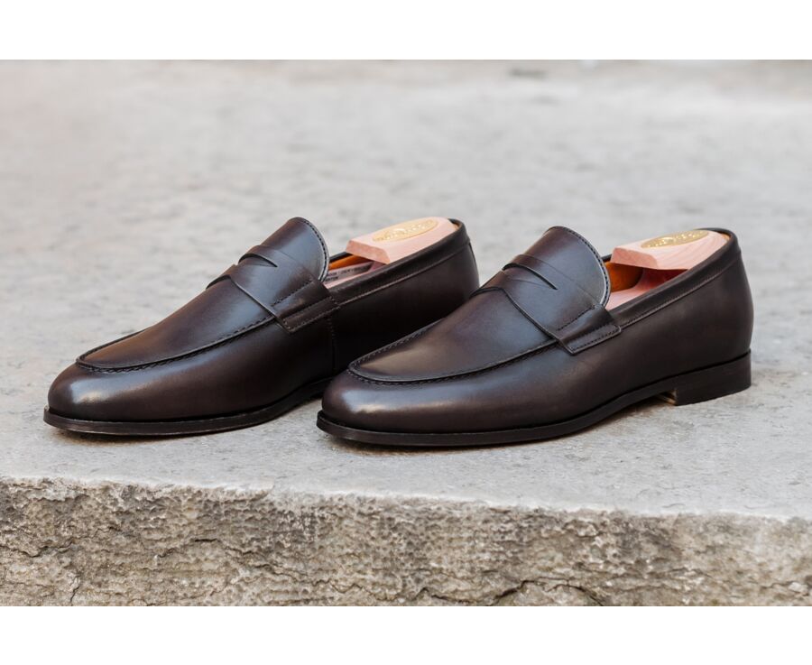 Mocassin homme Brun Patiné - DERYBROOK