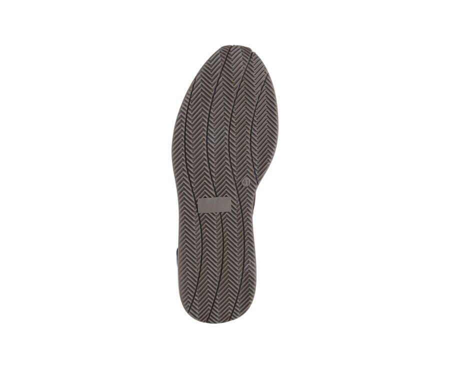 Sneakers homme Chocolat et Velours Marine - NIRRANDA II