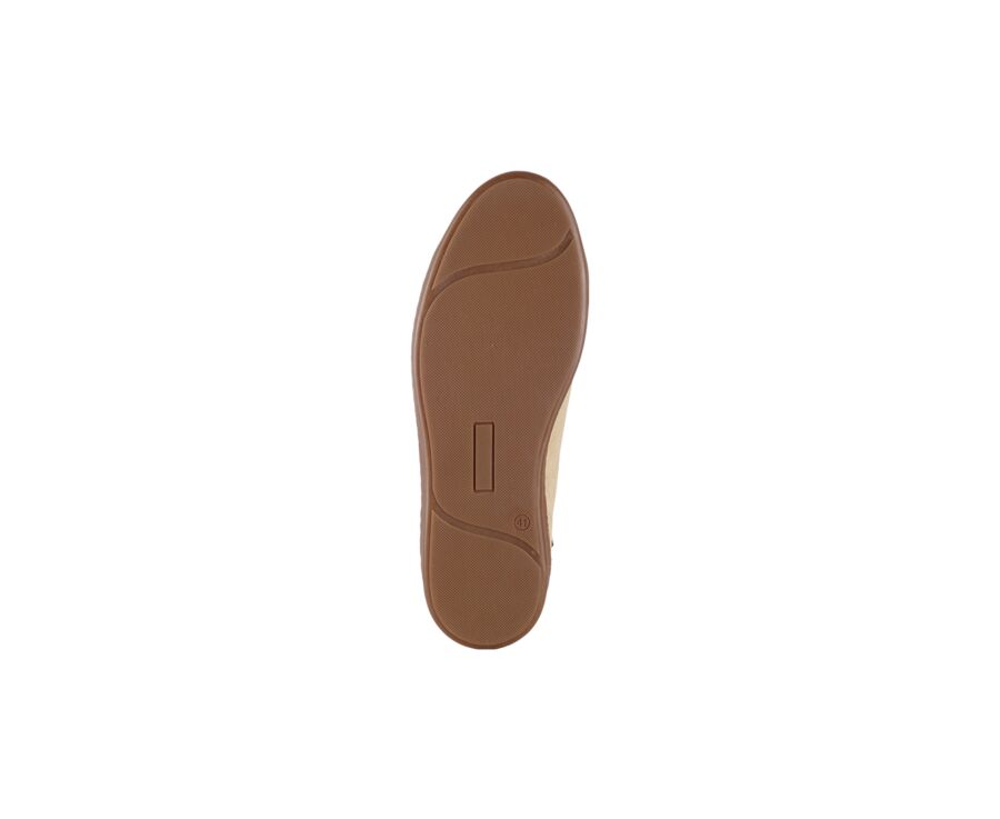 Sneakers homme kaki clair et velours Beige - NIRRANDA II