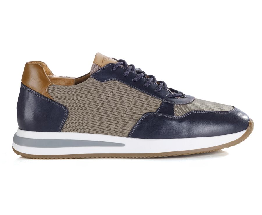 Sneakers homme - Réglisse Patiné et Kaki - NIRRANDA II