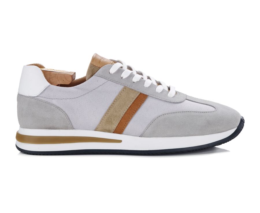 Sneakers homme Gris Clair et Beige  - KEILIRA