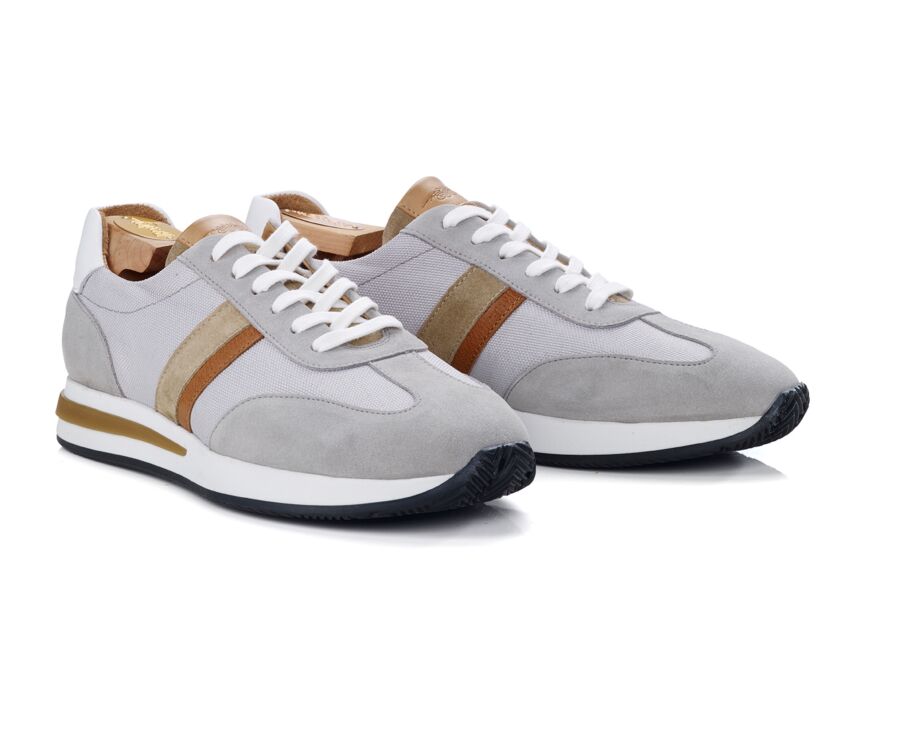 Sneakers homme Gris Clair et Beige  - KEILIRA