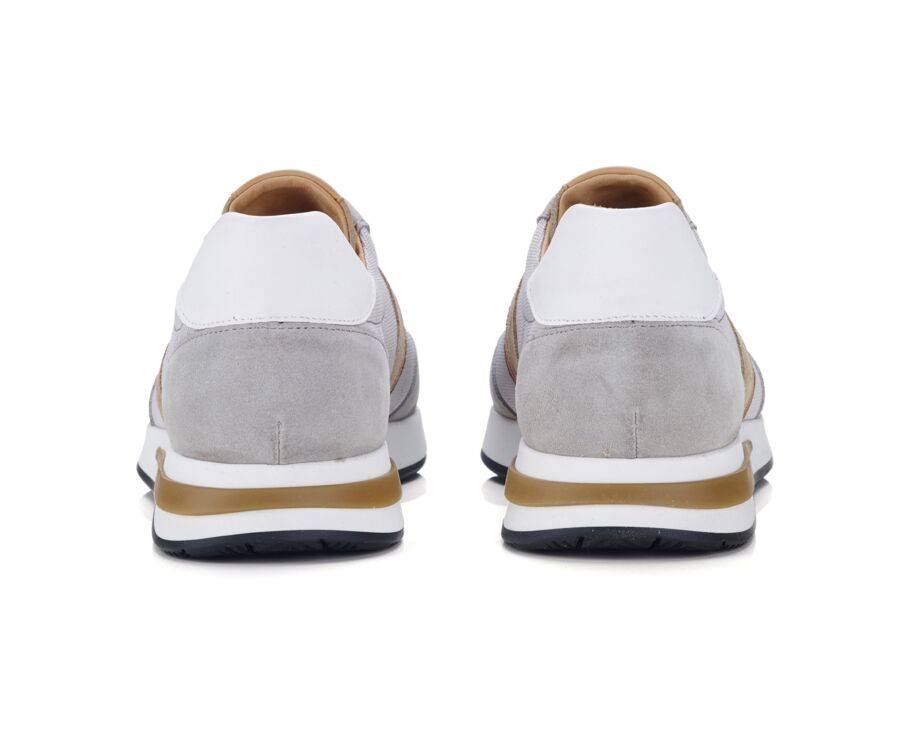 Sneakers homme Gris Clair et Beige  - KEILIRA