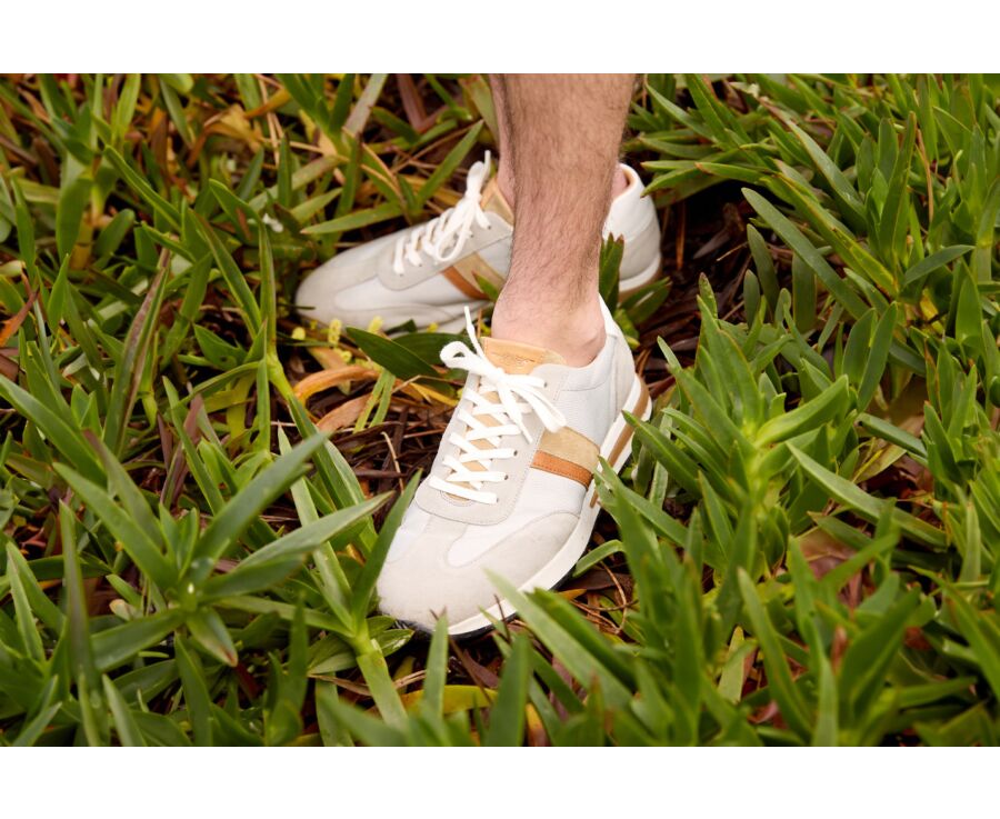 Sneakers homme Gris Clair et Beige  - KEILIRA