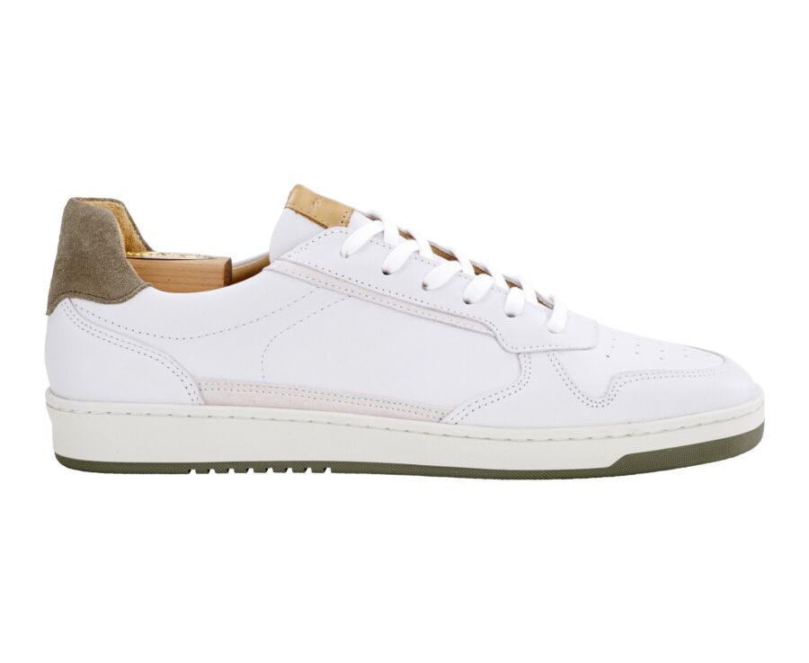 Sneakers cuir homme Blanc craie - KOLORA