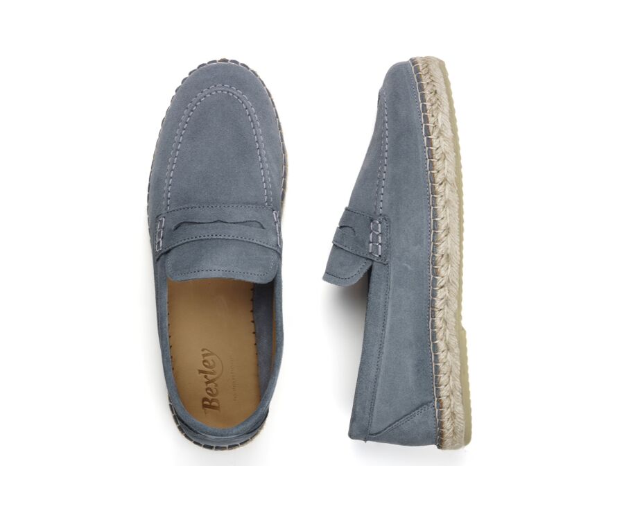 Mocassin homme Velours Eucalyptus - PANAREA