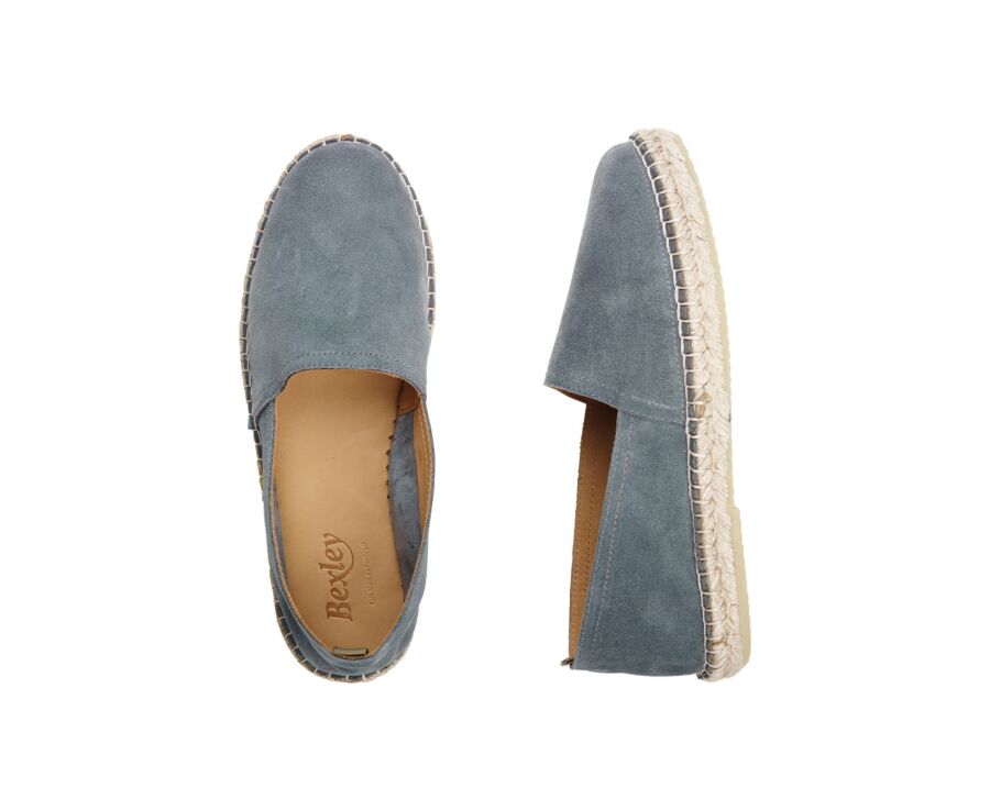 Espadrilles homme Velours Eucalyptus - LIPARI