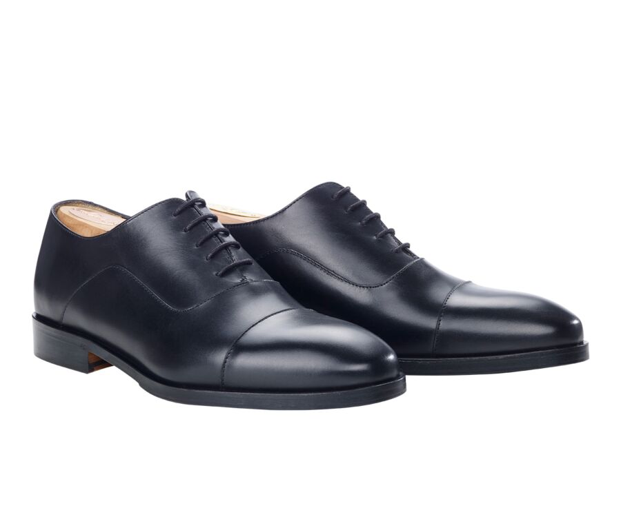 Richelieu homme Noir semelle cuir avec patin - GRAKLEY