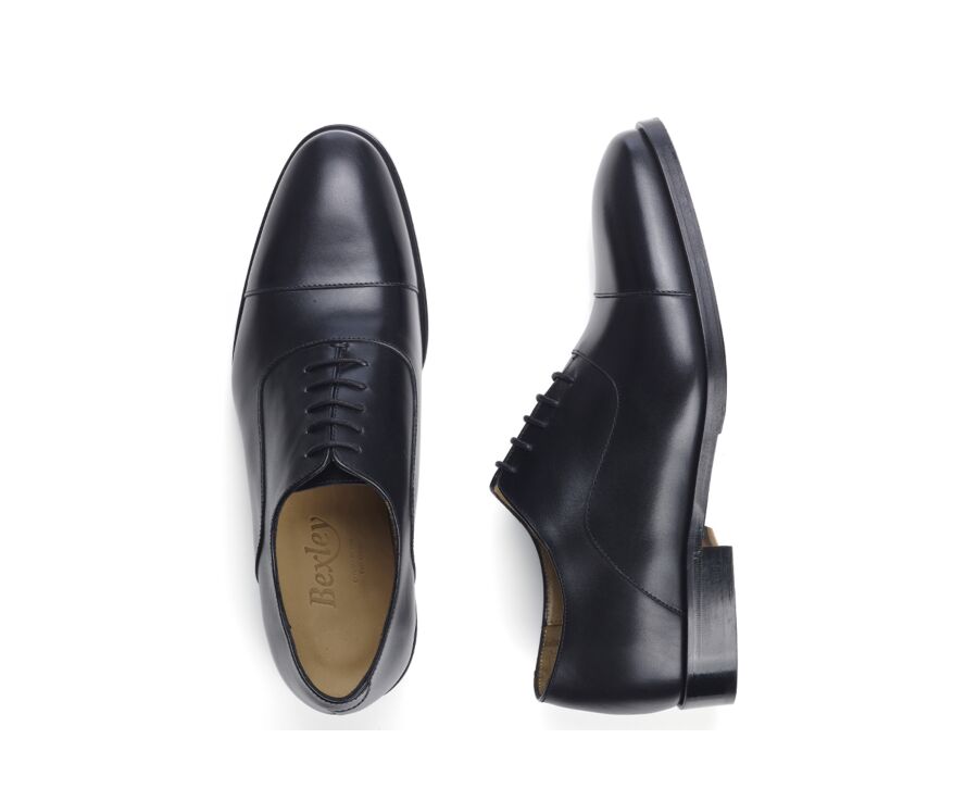 Richelieu homme Noir semelle cuir avec patin - GRAKLEY