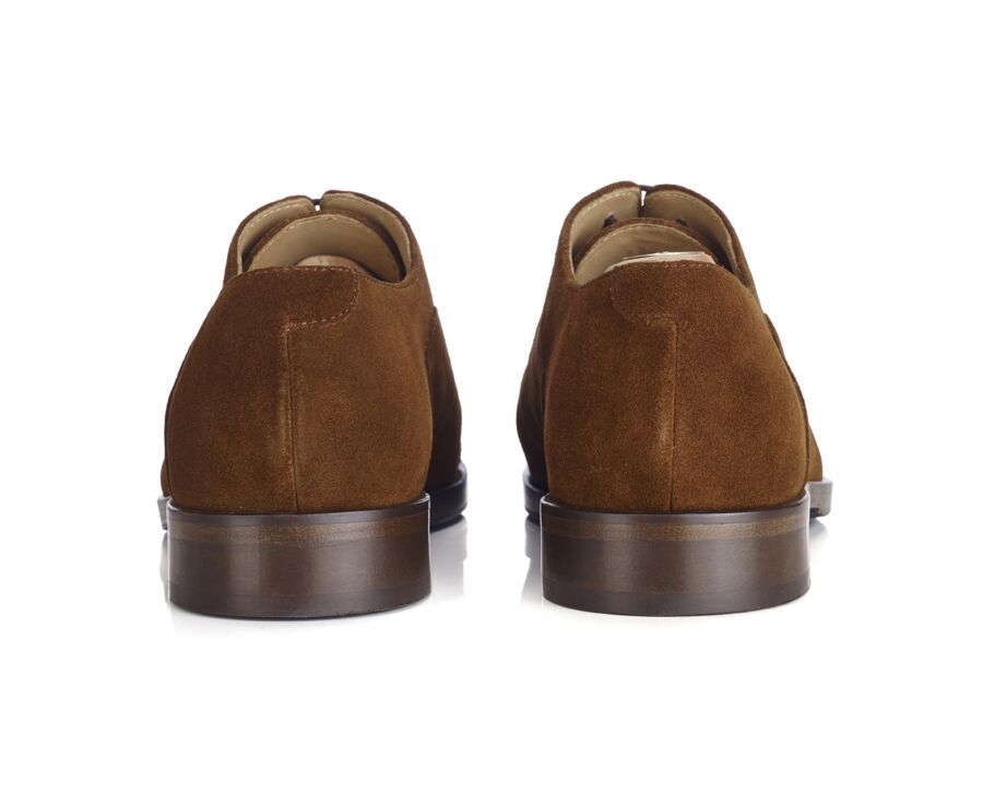 Richelieu homme Havane semelle cuir avec patin - GRAKLEY