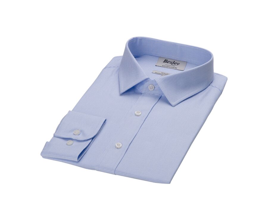 Chemise homme blanche et  bleu clair - SYLVÉNIAS