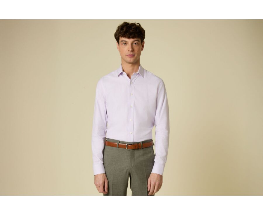 Chemise homme parme en twill effet chiné - SYLVÉNIAS