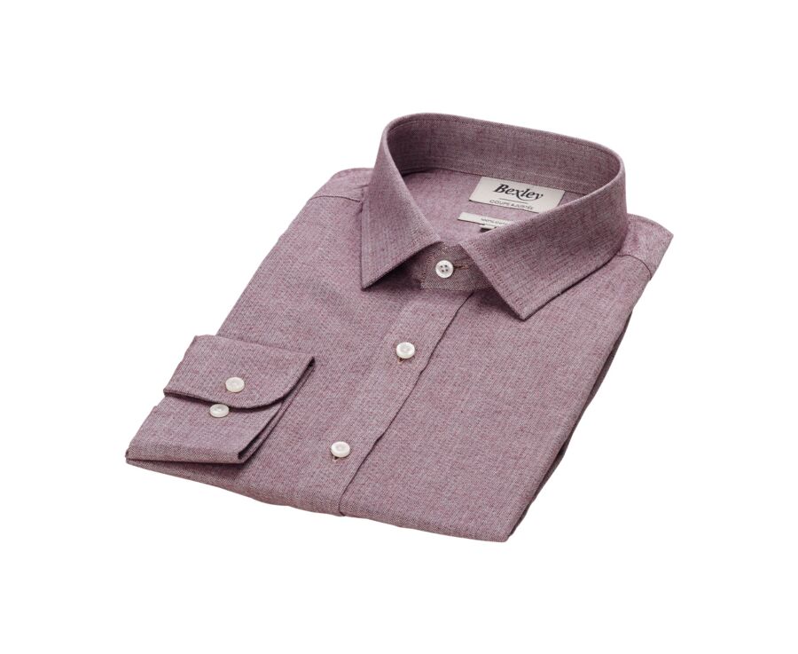 Chemise Flanelle coton Rouge Chiné - RILDEBERT