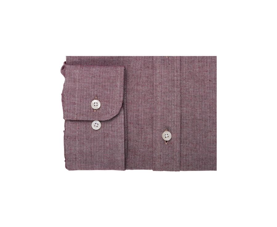 Chemise Flanelle coton Rouge Chiné - RILDEBERT