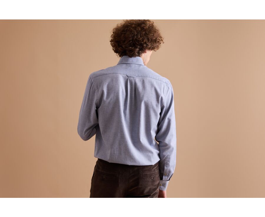 Chemise en Flanelle Bleu Denim pour Homme - VARICK