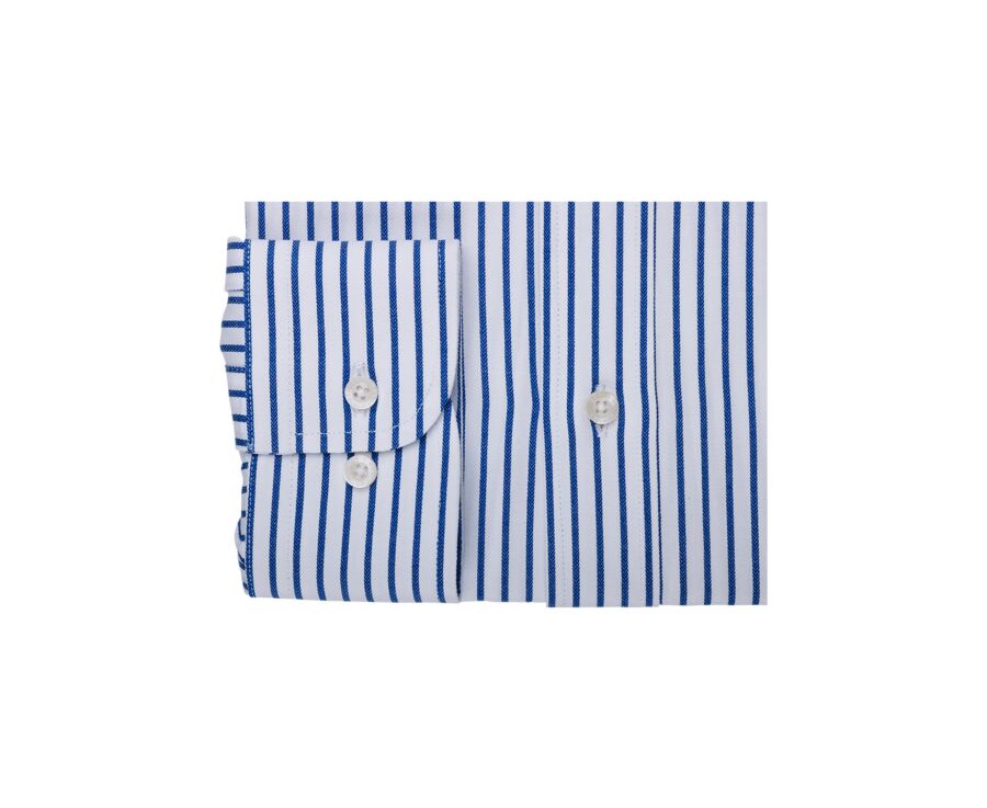 Chemise blanche à rayures navy  - NOËLIEN