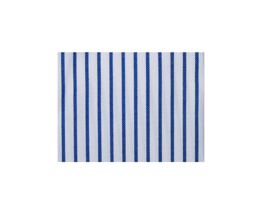 Chemise blanche à rayures navy  - NOËLIEN