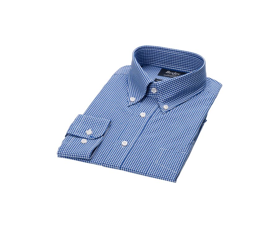 Chemise bleu carreaux blanc - JACEN