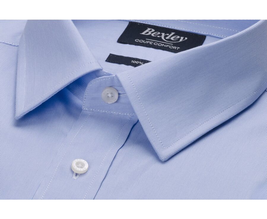 Chemise Oxford - Rayures Bleu Ciel - CLAUDIARD