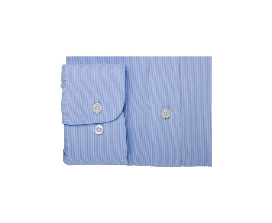 Chemise Oxford - Rayures Bleu Ciel - CLAUDIARD