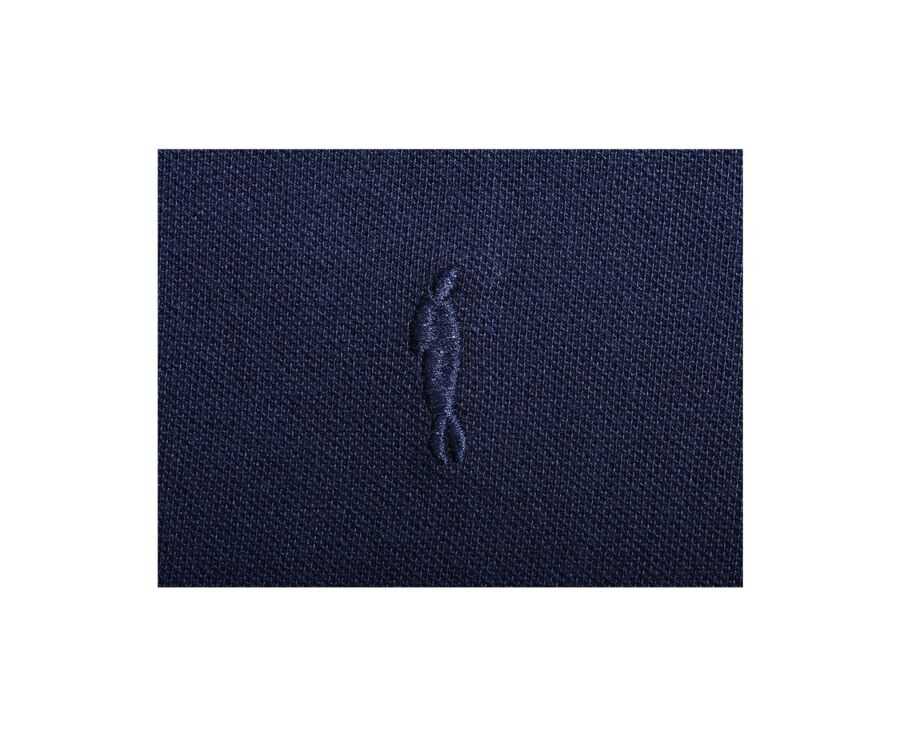 Polo manches longues homme Marine - ALEC III ML