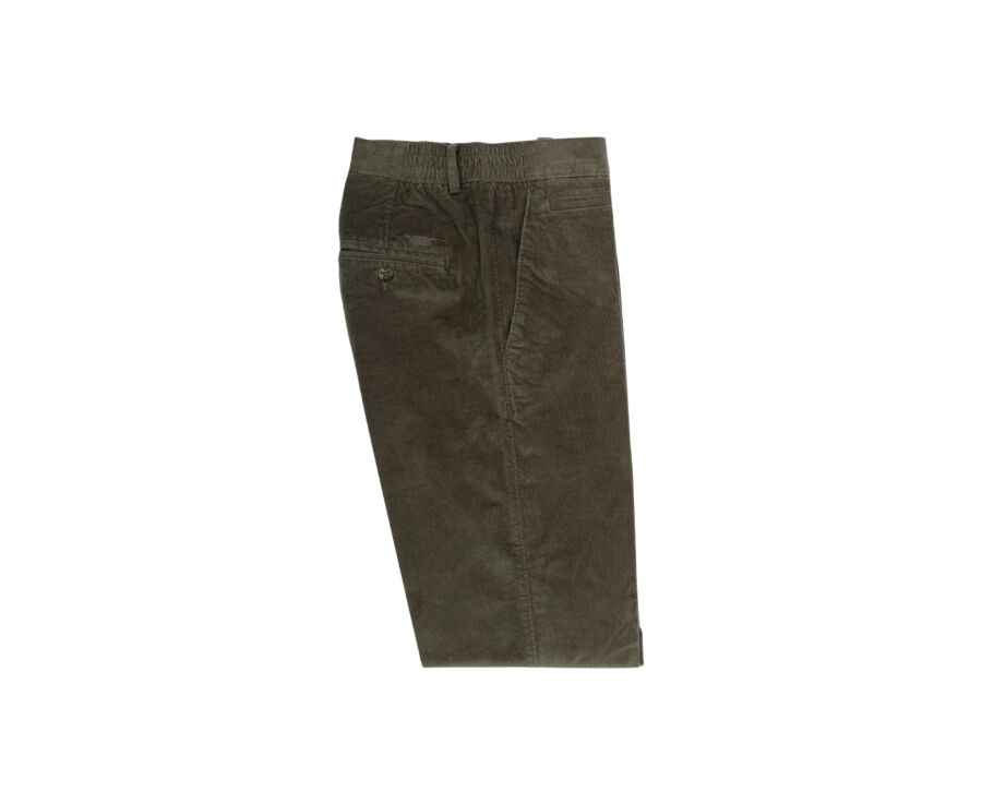 Pantalon Chino Velours Vert Foncé - KHYLER