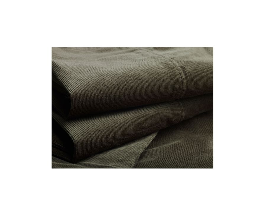 Pantalon Chino Velours Vert Foncé - KHYLER