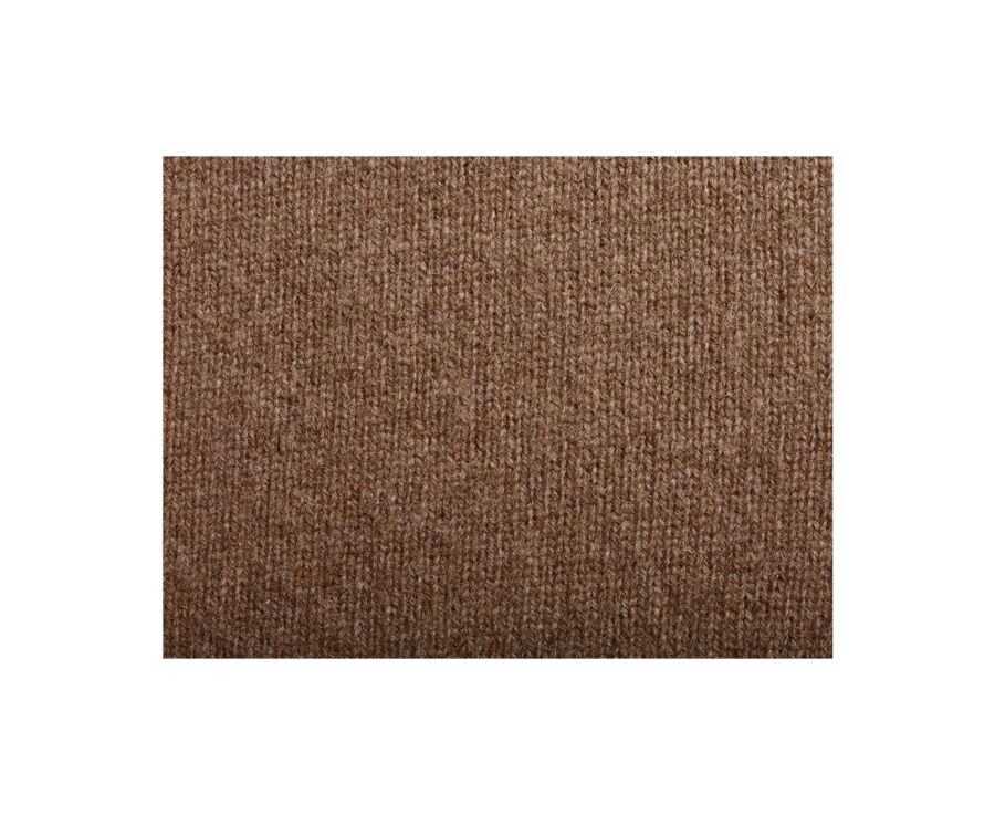 Gilet Col Montant Boutonné Noisette Chiné - KIMSEY