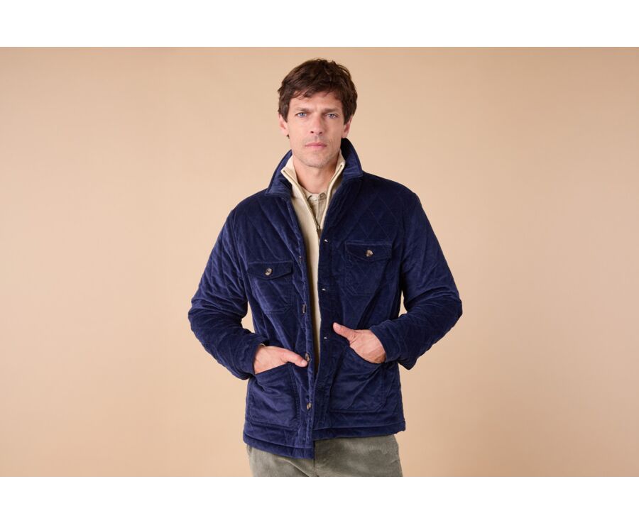 Veste Matelassée en Navy - FILIBERT