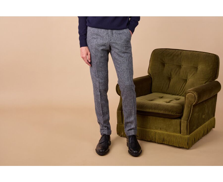 Pantalon habillé homme Gris Bleu - LAURIAN