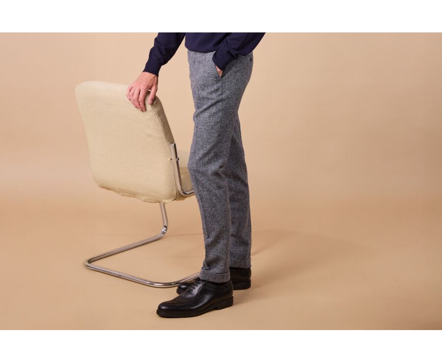 Pantalon habillé homme Gris Bleu - LAURIAN