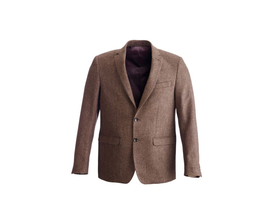 Blazer homme Chevron Marron - LAURIAN