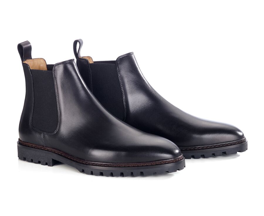 Chelsea boots homme - Noir - WALTERSTON GOMME