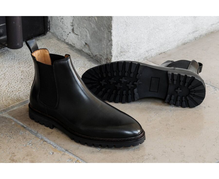 Chelsea boots homme - Noir - WALTERSTON GOMME