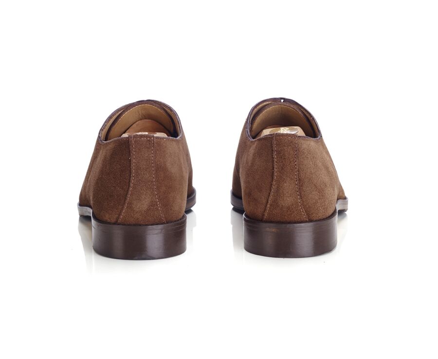 Richelieu homme - Velours Havane - STANFORD GOMME