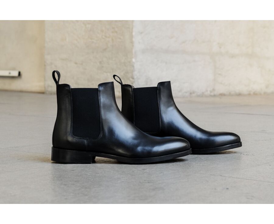 Chelsey boots homme Noir - DOVON PATIN
