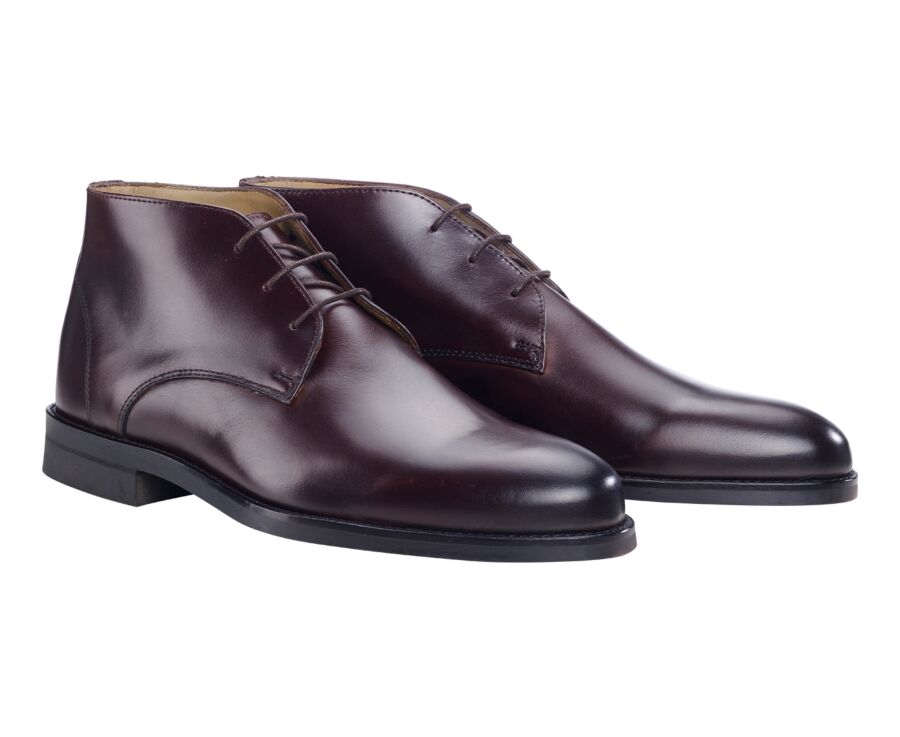 Low boots cuir homme Chocolat - WATFORD II GOMME CITY